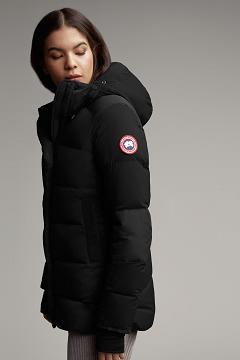 Chamarras Canada Goose Mujer México - Alliston Chaqueta De Plumas Negros VN8432716